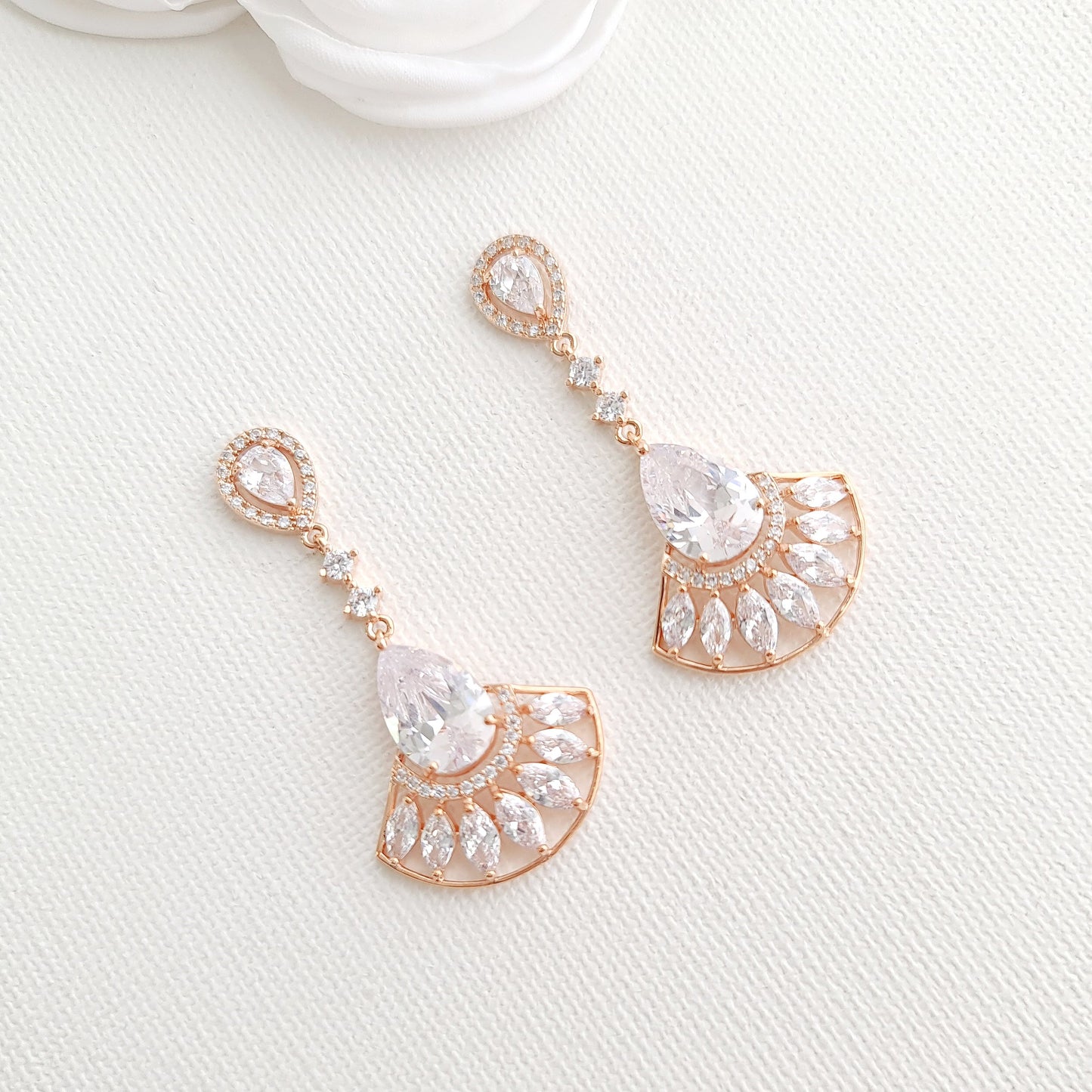Rose Gold Earrings for Formal Events-Ilana