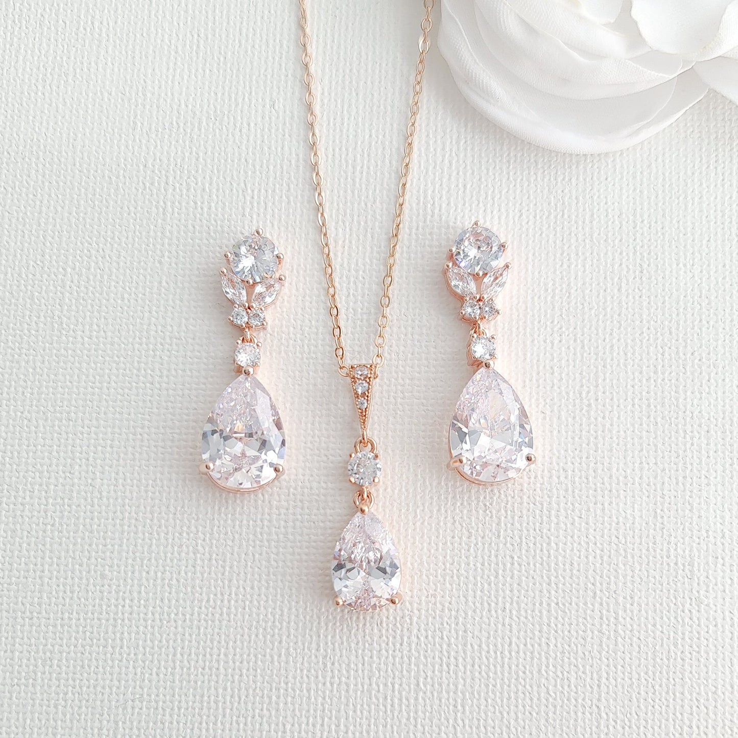 Gold Crystal Jewelry Set-Mary