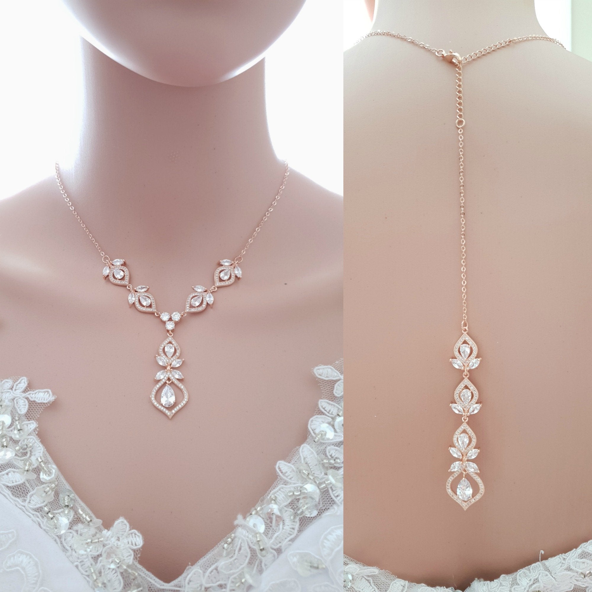 Crystal Necklace, Crystal offers Bridal Necklace, Bridal Necklace, Crystal Wedding Necklace, CAROLE