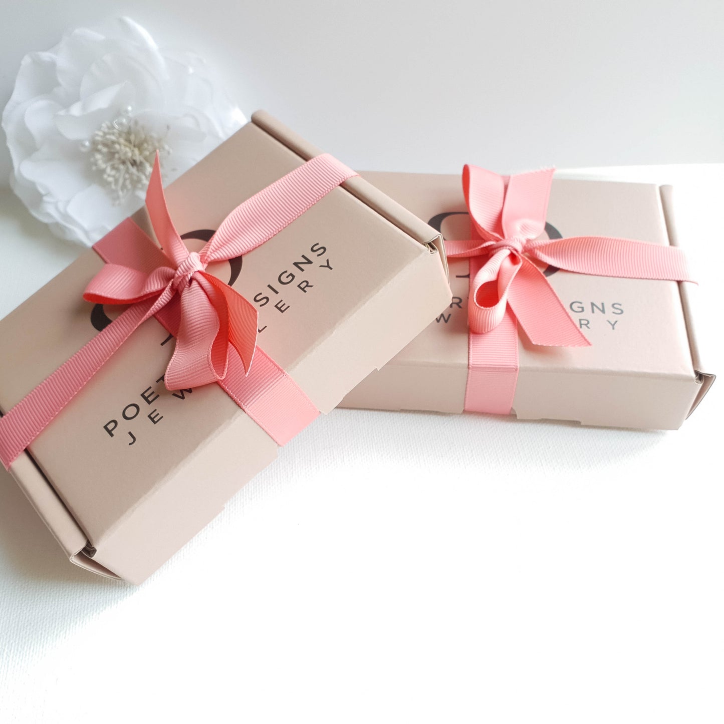 Ensemble de bijoux pour les mariées au design simple - Or rose - Leila