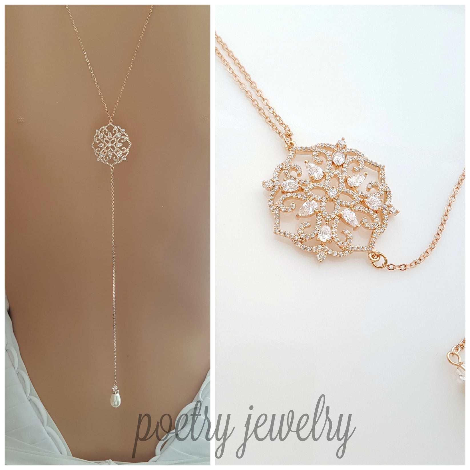 Long Back Necklace