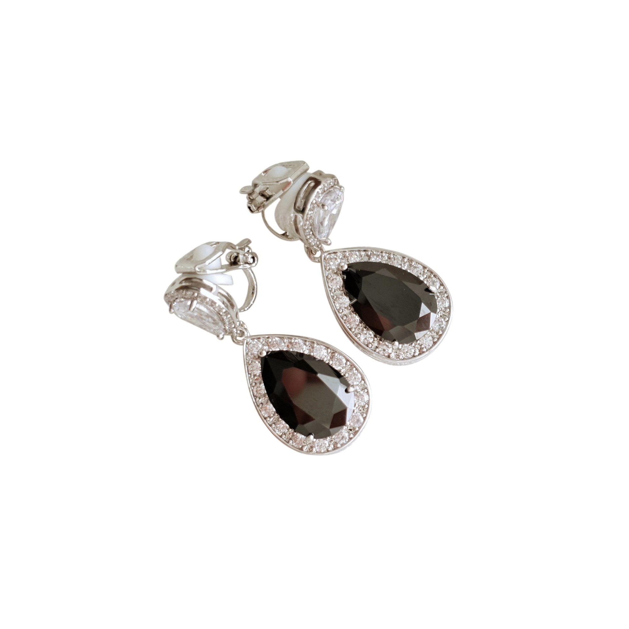 Black Diamond Dangle Earrings | Catherine Angiel
