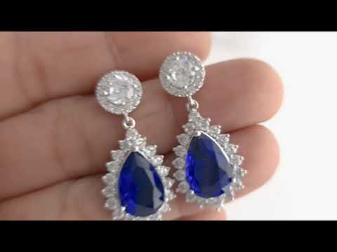 Lauren Conrad Gold Tone Blue Stone Assorted Earrings 5pk New | eBay