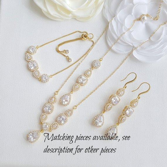 Bridal & Wedding Rose Gold Necklaces,Backdrop,Pendants- Poetry Designs –  PoetryDesigns