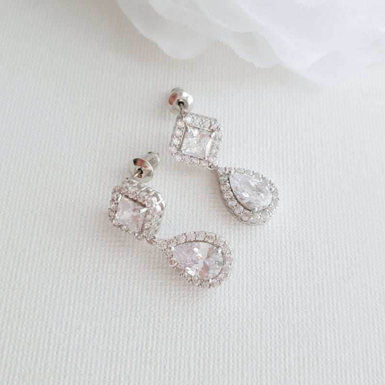 Silver Bridesmaids Earrings- Kala