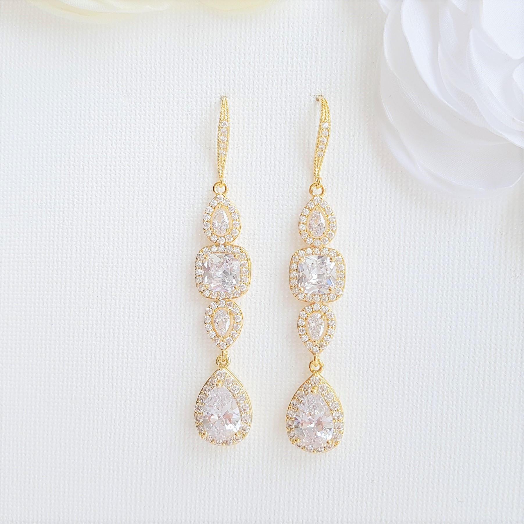 FOCALOOK Long Crystal Tassel Earrings For Women Bridal Dangling Silver  Sparkly Rhinestones Earrings Chandelier Earrings For Wedding Prom |  chwssc.co.zm