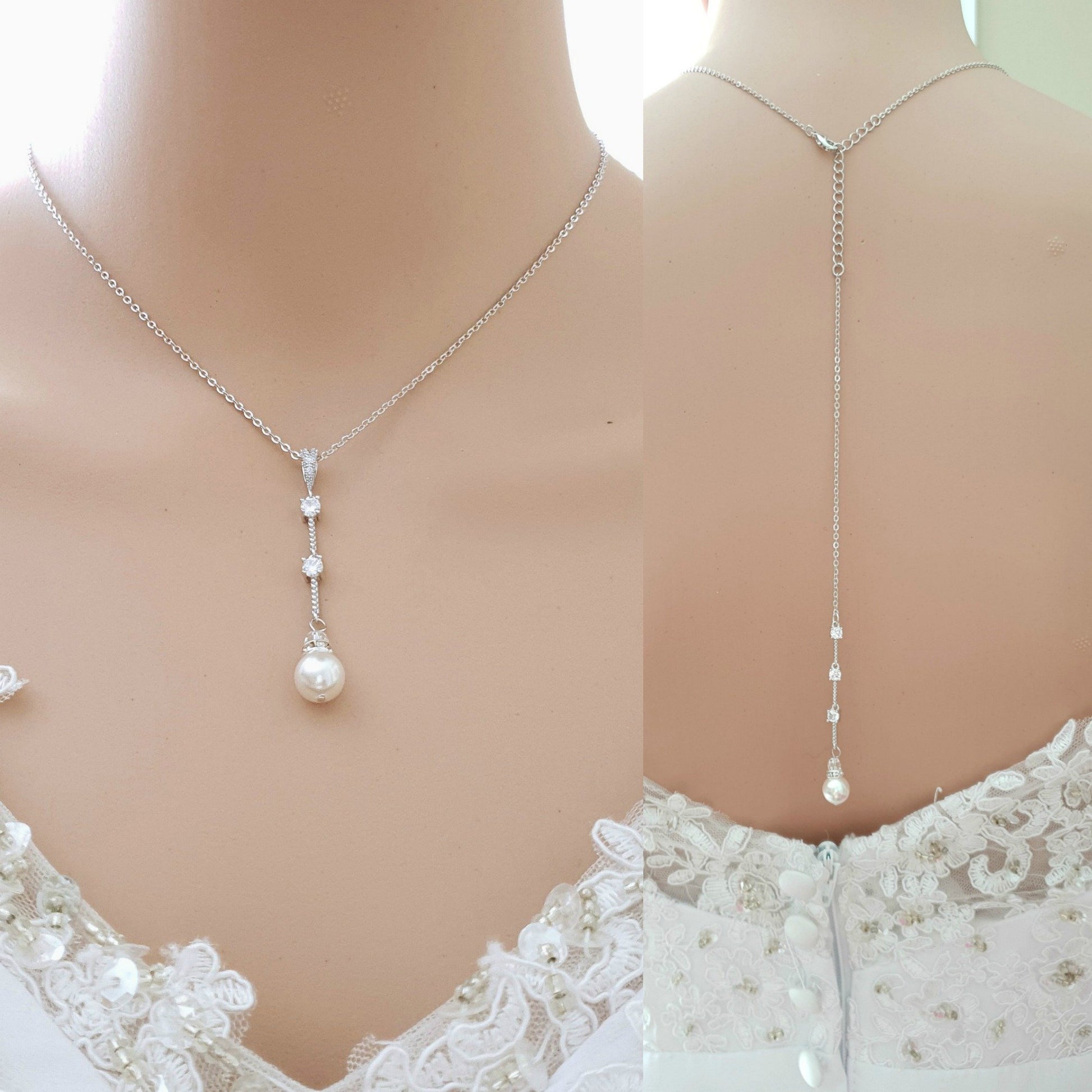 Gold Necklace & Backdrop for Brides-Ginger - PoetryDesigns